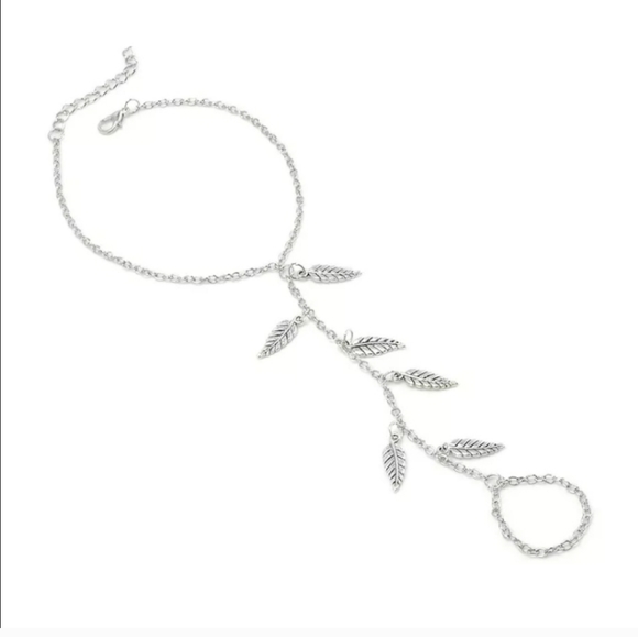 🍃New 1Pc Leaf Pendant Chain Ankle Barefoot Sandal - Picture 8 of 8